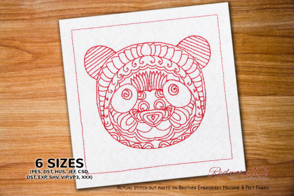 Panda Zentangle