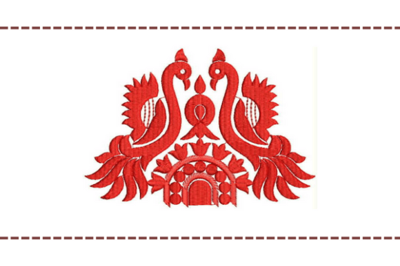 Peacock Patch Element