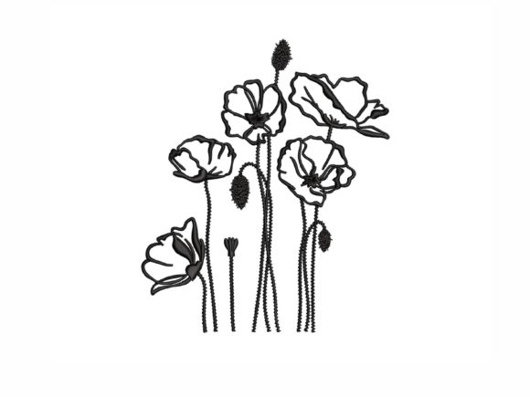 Poppies Embroidery Design Review